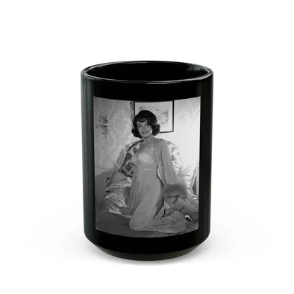 Francine York #41 1 (Vintage Female Icon) Black Coffee Mug 15oz - Go Mug Yourself