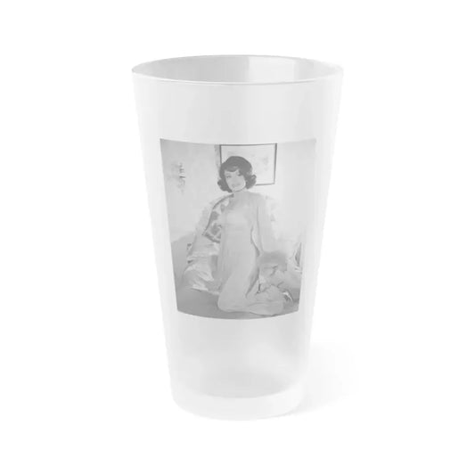 Francine York #41 1 (Vintage Female Icon) Frosted Pint Glass 16oz 16oz Frosted - Go Mug Yourself