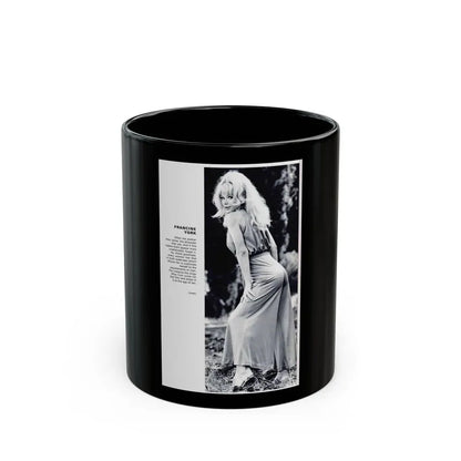 Francine York #43 (Vintage Female Icon) Black Coffee Mug 11oz - Go Mug Yourself