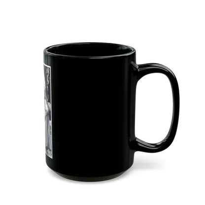 Francine York #43 (Vintage Female Icon) Black Coffee Mug - Go Mug Yourself