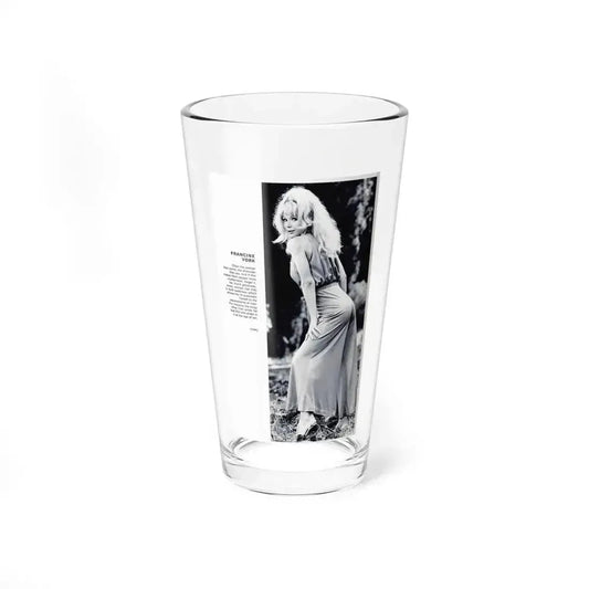 Francine York #43 (Vintage Female Icon) Pint Glass 16oz 16oz - Go Mug Yourself