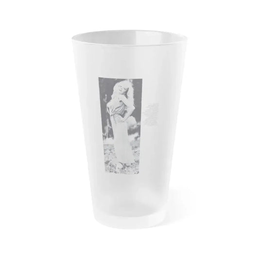 Francine York #44 (Vintage Female Icon) Frosted Pint Glass 16oz 16oz Frosted - Go Mug Yourself