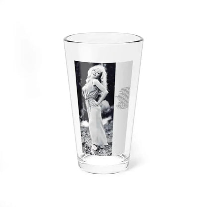 Francine York #44 (Vintage Female Icon) Pint Glass 16oz 16oz - Go Mug Yourself
