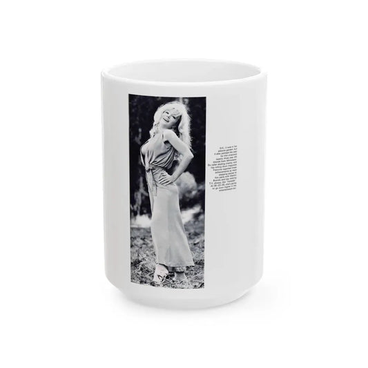 Francine York #44 (Vintage Female Icon) White Coffee Mug 15oz - Go Mug Yourself
