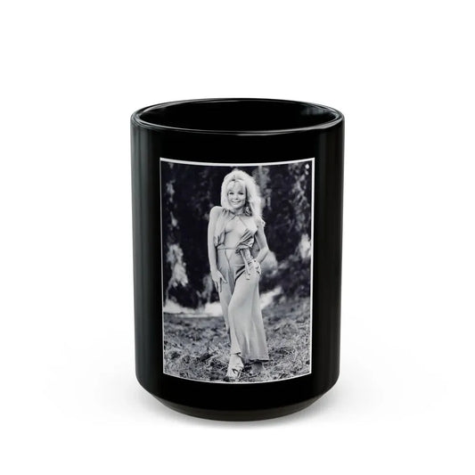 Francine York #45 (Vintage Female Icon) Black Coffee Mug 15oz - Go Mug Yourself
