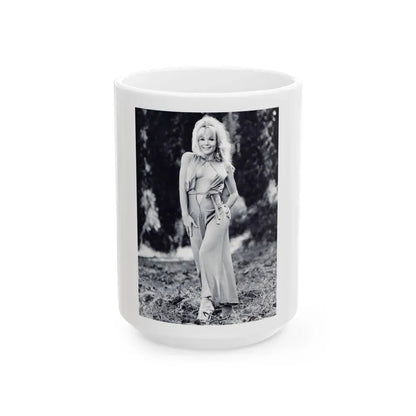 Francine York #45 (Vintage Female Icon) White Coffee Mug 15oz - Go Mug Yourself