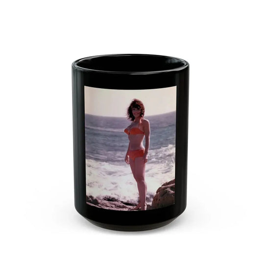 Francine York #48 (Vintage Female Icon) Black Coffee Mug 15oz - Go Mug Yourself
