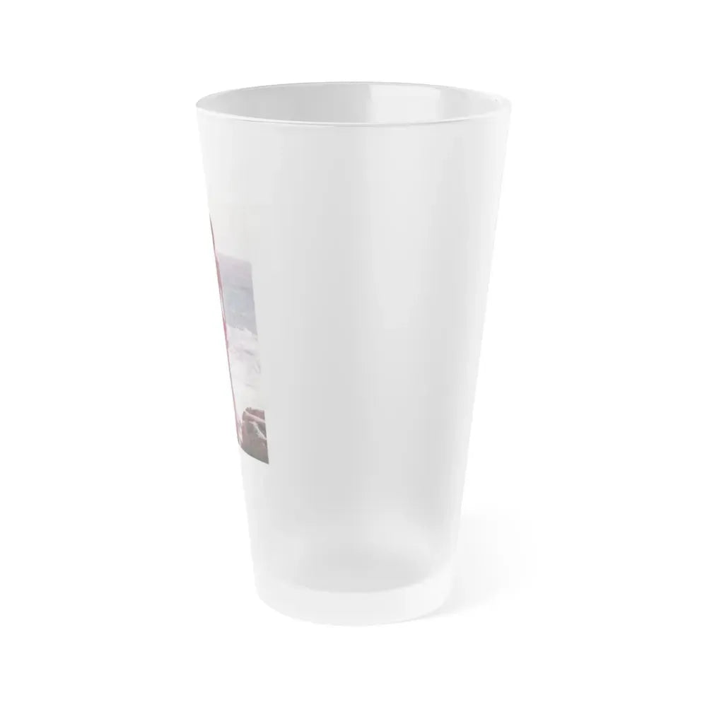 Francine York #48 (Vintage Female Icon) Frosted Pint Glass 16oz - Go Mug Yourself
