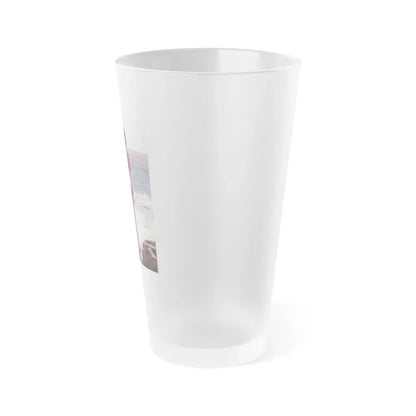 Francine York #48 (Vintage Female Icon) Frosted Pint Glass 16oz - Go Mug Yourself