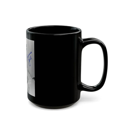Francine York #50 (Vintage Female Icon) Black Coffee Mug - Go Mug Yourself