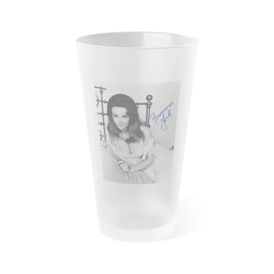 Francine York #50 (Vintage Female Icon) Frosted Pint Glass 16oz 16oz Frosted - Go Mug Yourself