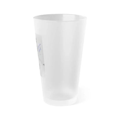 Francine York #50 (Vintage Female Icon) Frosted Pint Glass 16oz - Go Mug Yourself