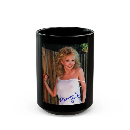 Francine York #52 (Vintage Female Icon) Black Coffee Mug 15oz - Go Mug Yourself