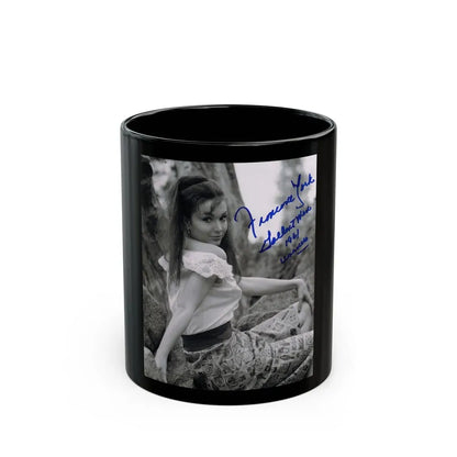 Francine York #61 (Vintage Female Icon) Black Coffee Mug 11oz - Go Mug Yourself