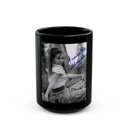 Francine York #61 (Vintage Female Icon) Black Coffee Mug 15oz - Go Mug Yourself