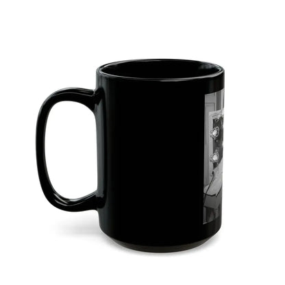 Francine York #67 (Vintage Female Icon) Black Coffee Mug - Go Mug Yourself