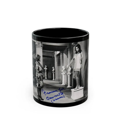 Francine York #71 (Vintage Female Icon) Black Coffee Mug 11oz - Go Mug Yourself