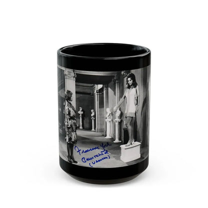 Francine York #71 (Vintage Female Icon) Black Coffee Mug 15oz - Go Mug Yourself