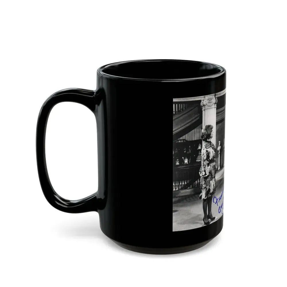 Francine York #71 (Vintage Female Icon) Black Coffee Mug - Go Mug Yourself