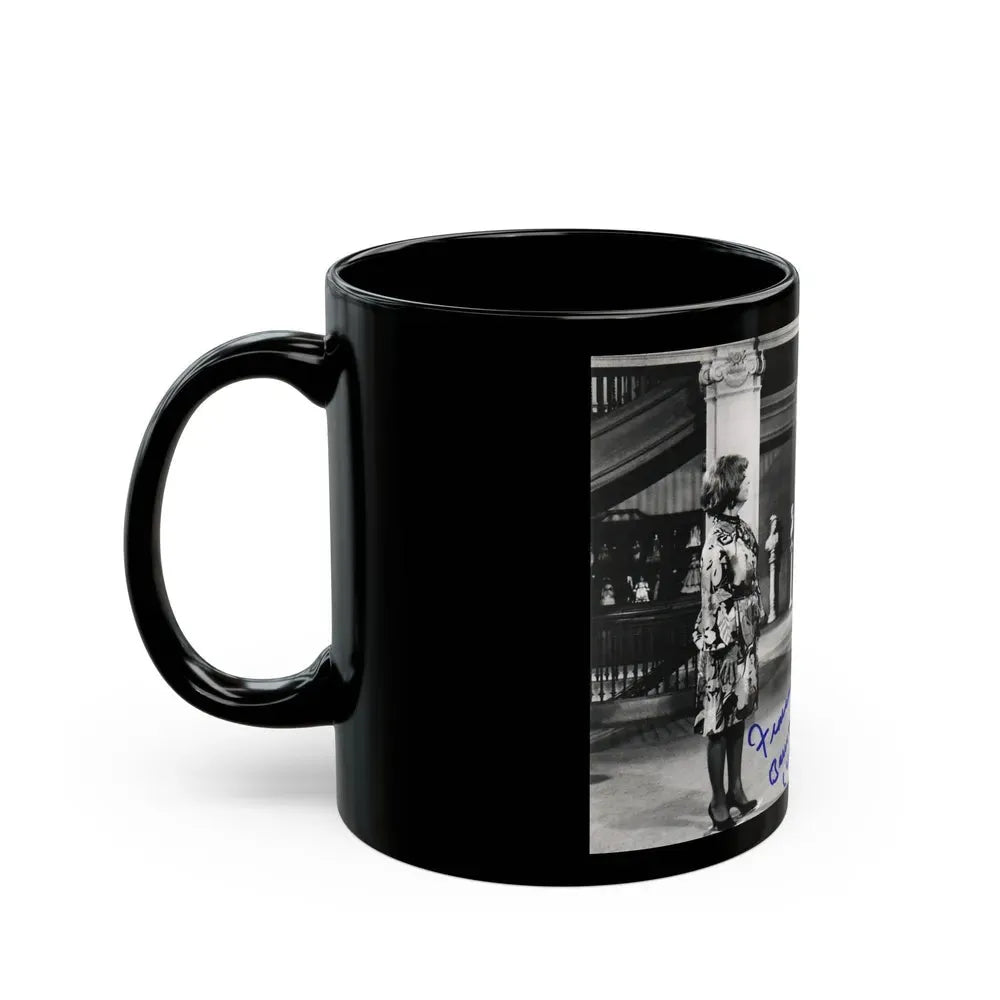 Francine York #71 (Vintage Female Icon) Black Coffee Mug - Go Mug Yourself