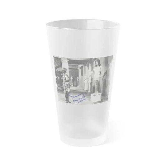Francine York #71 (Vintage Female Icon) Frosted Pint Glass 16oz 16oz Frosted - Go Mug Yourself