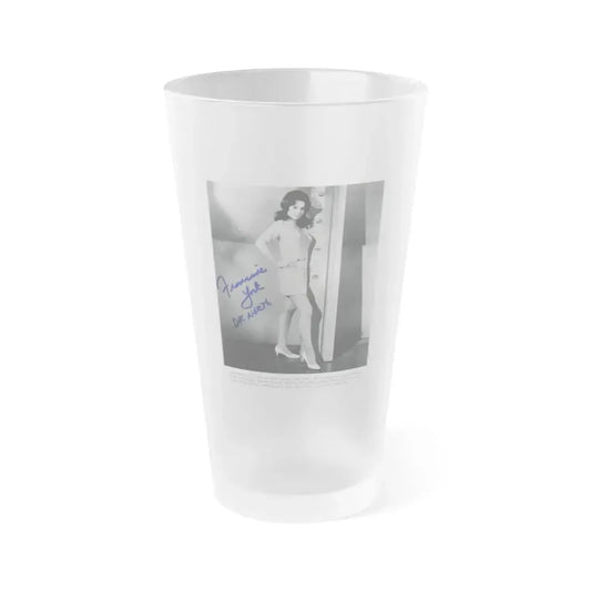 Francine York #79 (Vintage Female Icon) Frosted Pint Glass 16oz 16oz Frosted - Go Mug Yourself