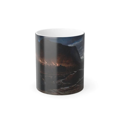 Francis Danby (1793-1861) Funeral Procession - oil on canvas c1848 - Color Changing Mug 11oz-11oz-Go Mug Yourself