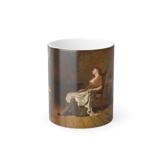 Francis Montague Holl (1845-1888) Far Away Thoughts - Color Changing Mug 11oz-11oz-Go Mug Yourself