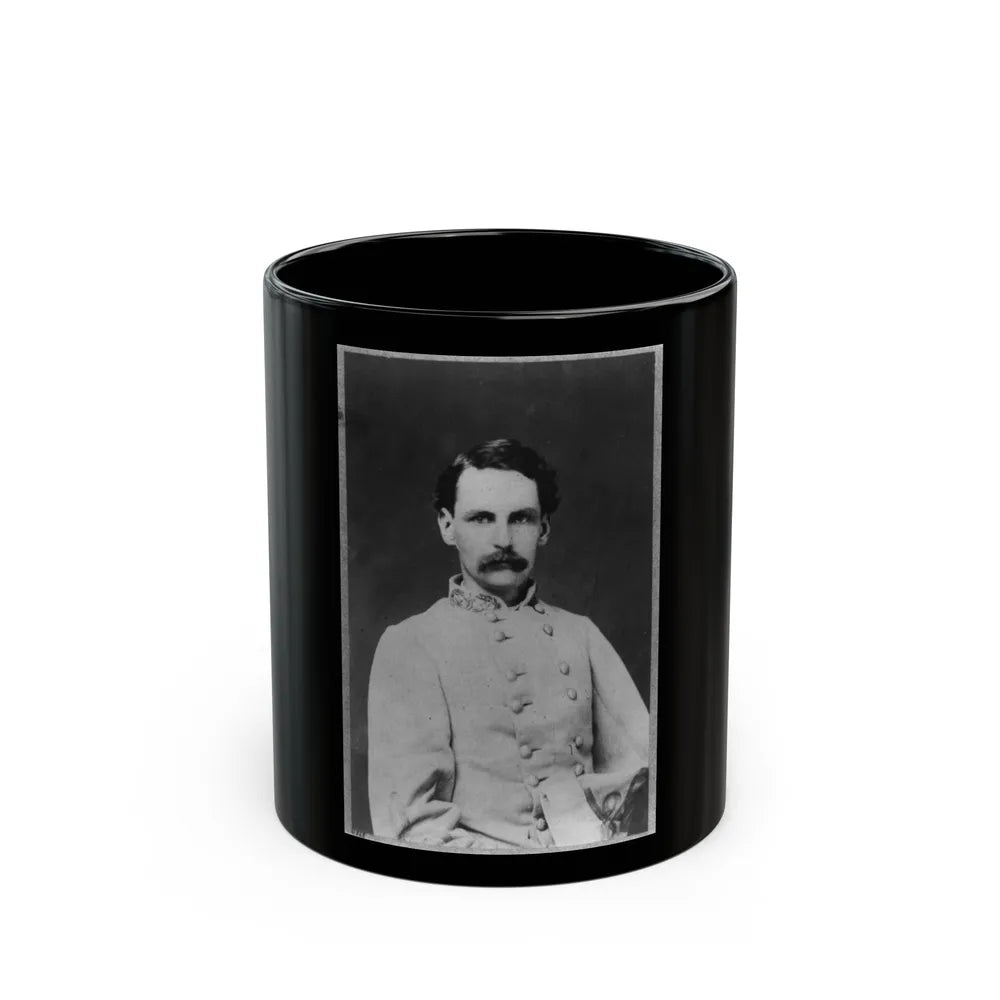 Francis Redding Tillou Nicholls, Half-Length Portrait, Facing Right, In Uniform (U.S. Civil War) Black Coffee Mug-11oz-Go Mug Yourself