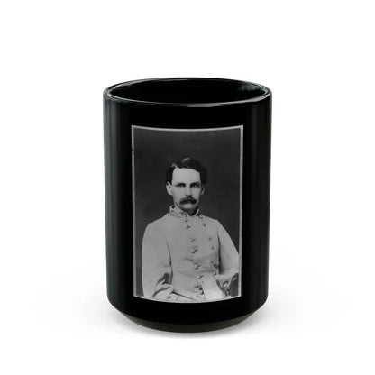 Francis Redding Tillou Nicholls, Half-Length Portrait, Facing Right, In Uniform (U.S. Civil War) Black Coffee Mug 15oz - Go Mug Yourself