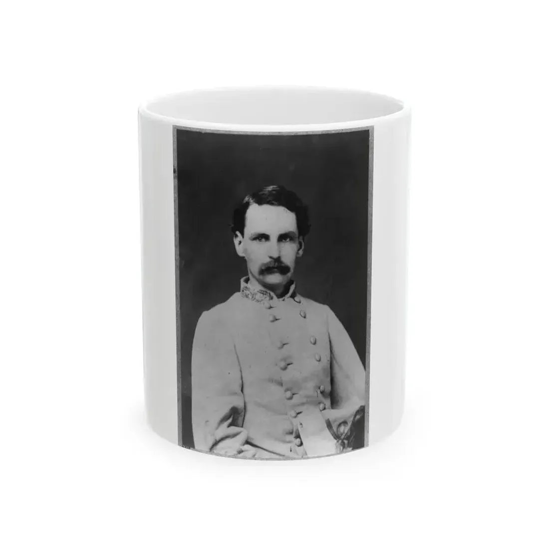 Francis Redding Tillou Nicholls, Half-Length Portrait, Facing Right, In Uniform (U.S. Civil War) White Coffee Mug 11oz - Go Mug Yourself