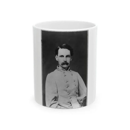 Francis Redding Tillou Nicholls, Half-Length Portrait, Facing Right, In Uniform (U.S. Civil War) White Coffee Mug 11oz - Go Mug Yourself