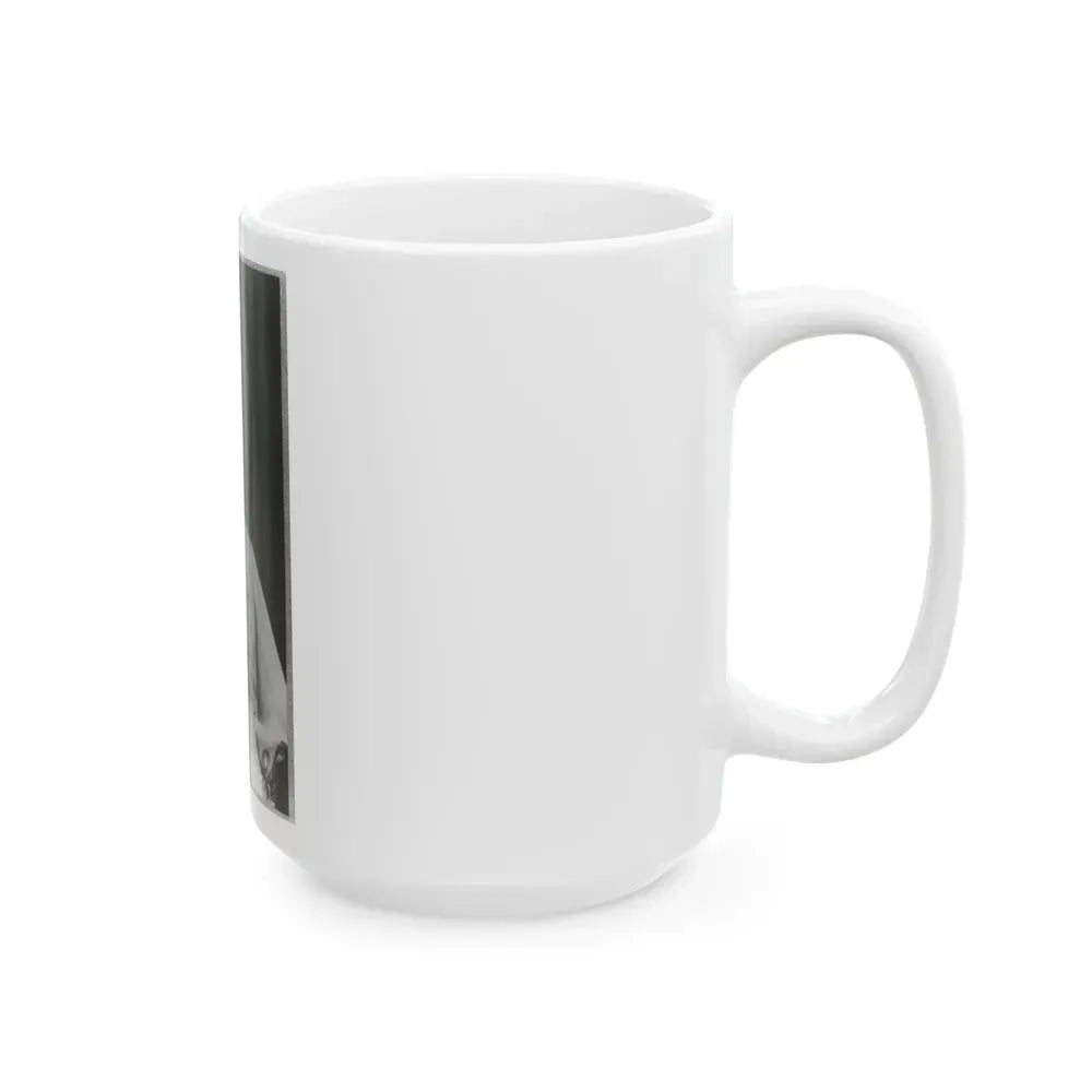 Francis Redding Tillou Nicholls, Half-Length Portrait, Facing Right, In Uniform (U.S. Civil War) White Coffee Mug - Go Mug Yourself