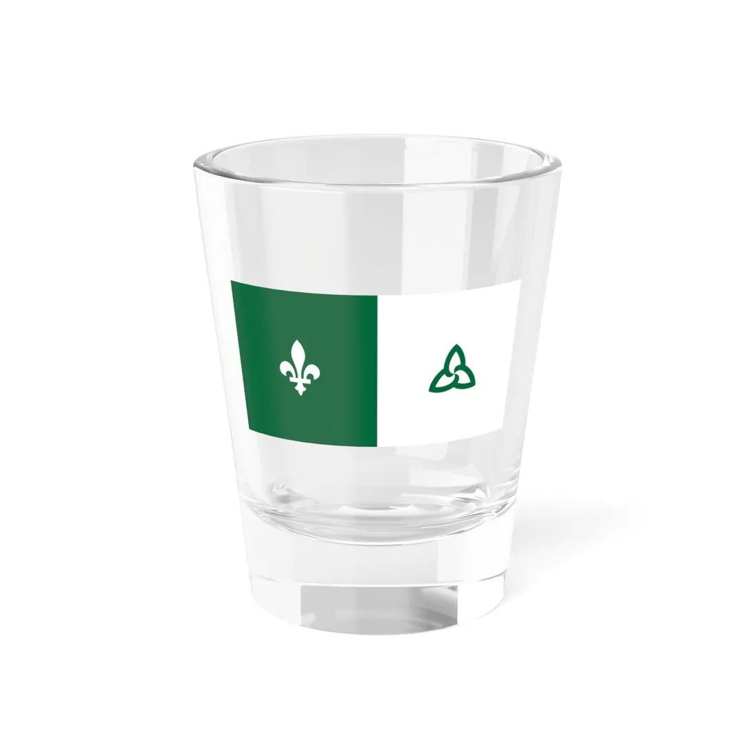 Franco-Ontarian flag variant (Canada) Shot Glass 1.5oz 1.5oz - Go Mug Yourself