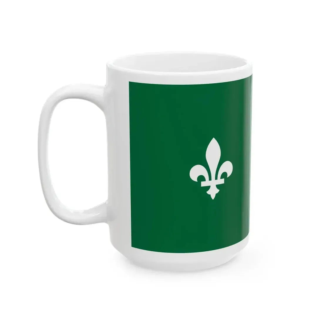 Franco-Ontarian flag variant (Canada) White Coffee Mug - Go Mug Yourself