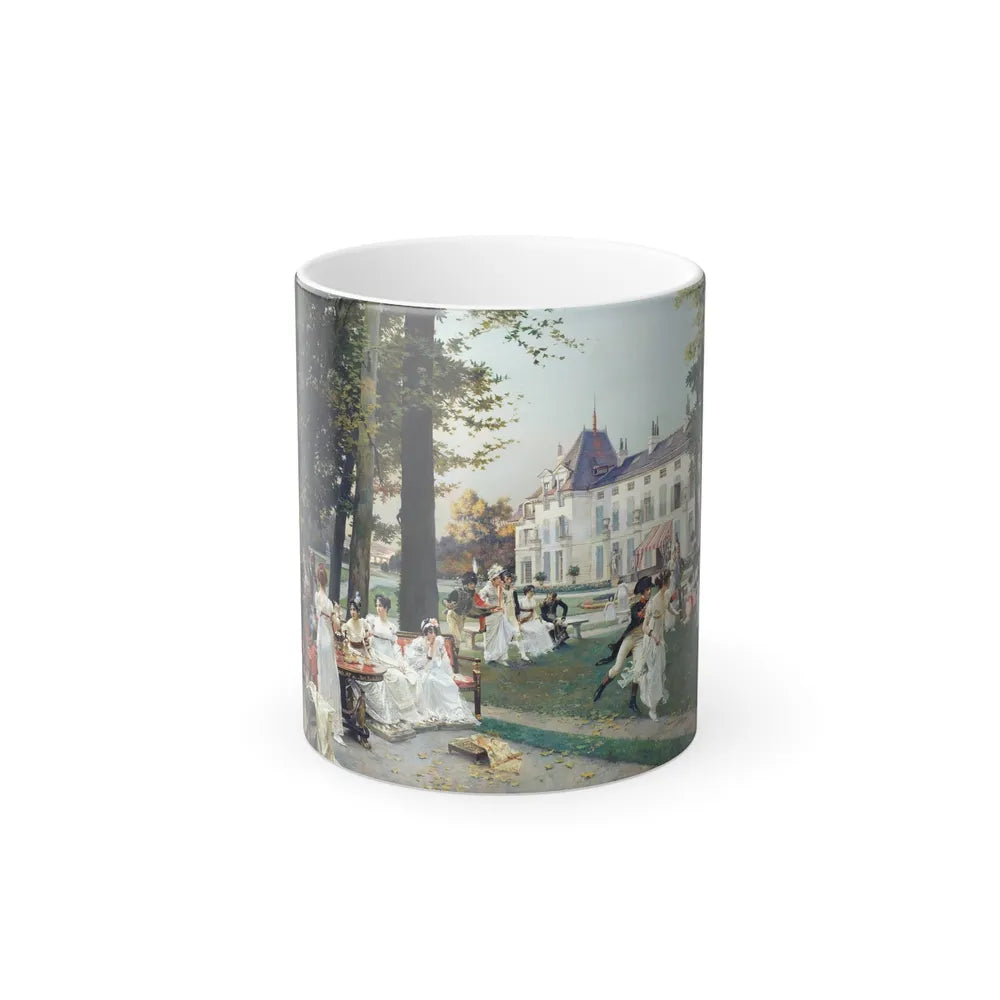 Francois Flameng (1856-1923) Reception at Malmaison in 1802 - 1896 - Color Changing Mug 11oz-11oz-Go Mug Yourself