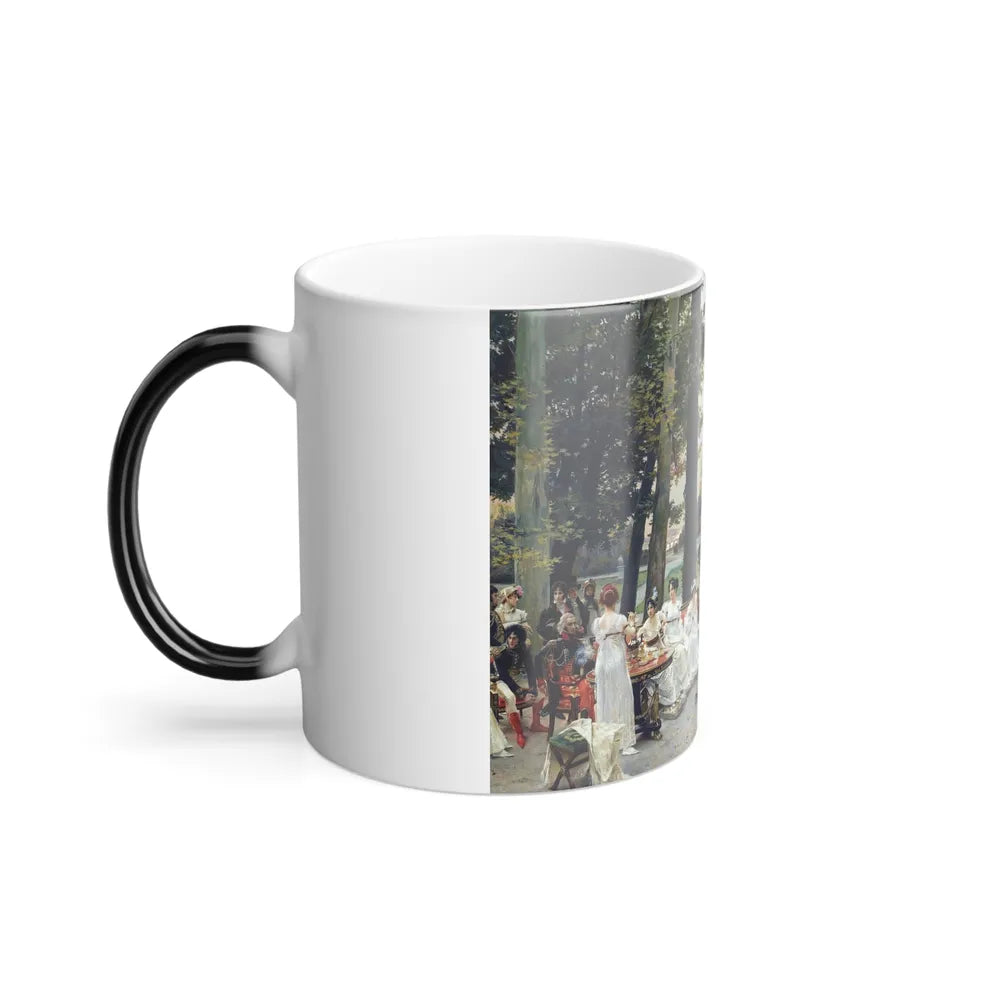 Francois Flameng (1856-1923) Reception at Malmaison in 1802 - 1896 - Color Changing Mug 11oz-Go Mug Yourself