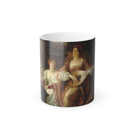 Frank Dicksee (1853 1928) The Duet - Color Changing Mug 11oz-Go Mug Yourself