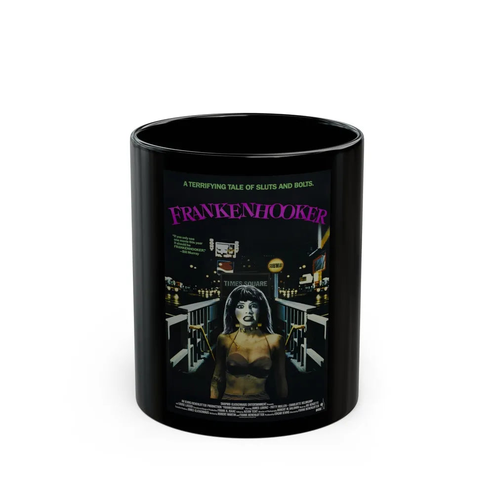 FRANKENHOOKER 1990 Movie Poster - Black Coffee Mug-11oz-Go Mug Yourself