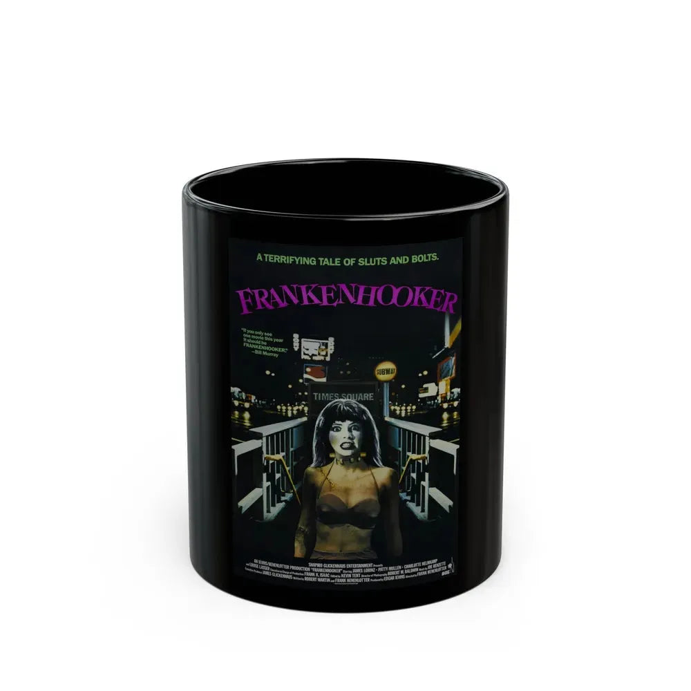 FRANKENHOOKER 1990 Movie Poster - Black Coffee Mug 11oz - Go Mug Yourself
