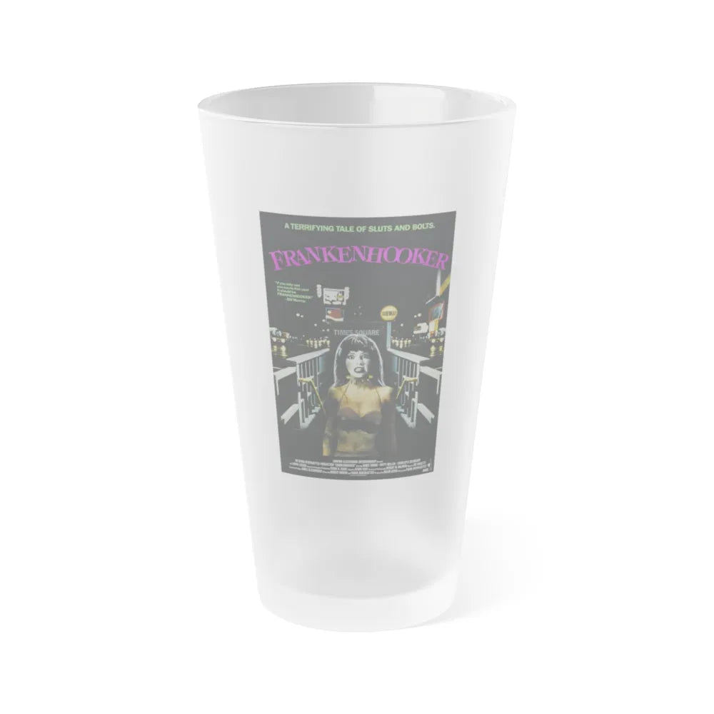 FRANKENHOOKER 1990 Movie Poster - Frosted Pint Glass 16oz-16oz-Frosted-Go Mug Yourself