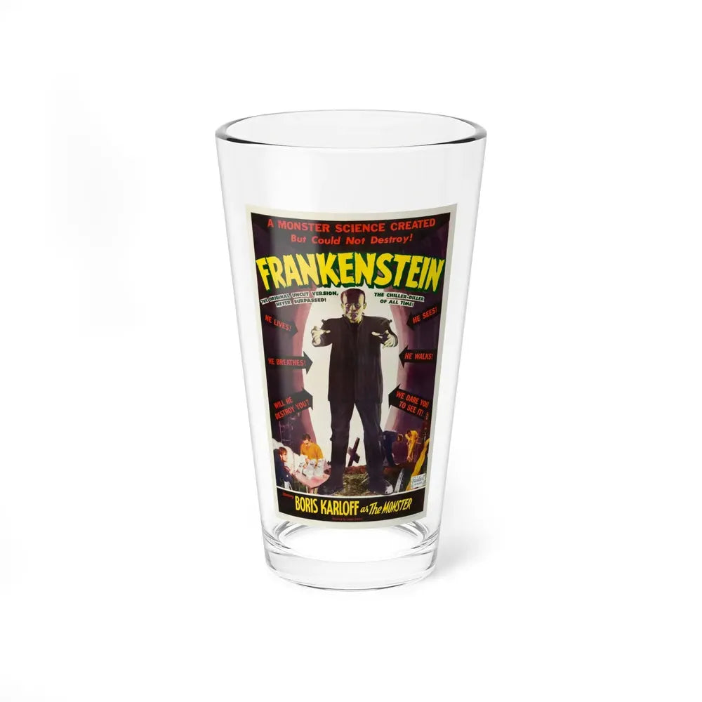 FRANKENSTEIN 1931 Movie Poster - Pint Glass 16oz 16oz - Go Mug Yourself