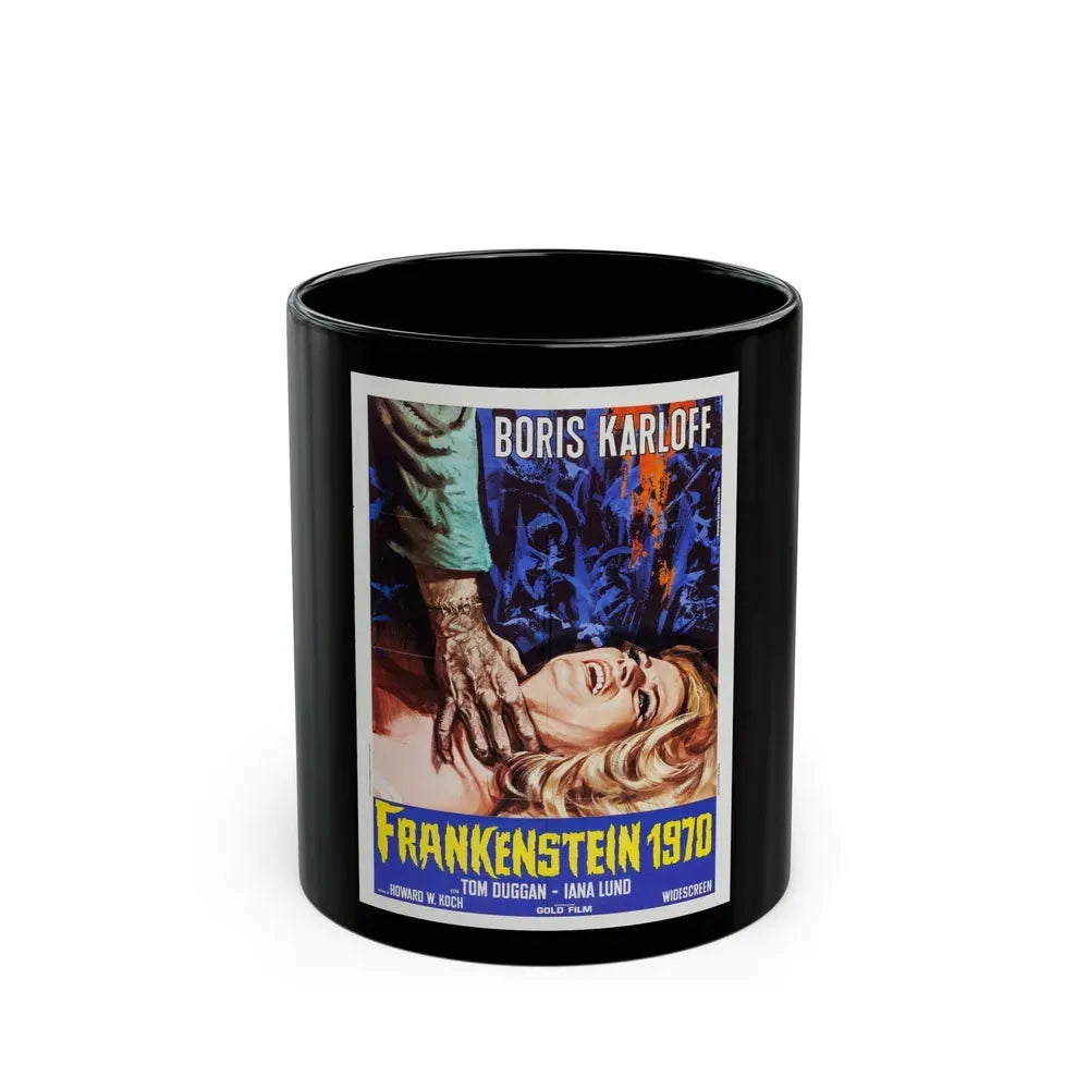 FRANKENSTEIN 1970 (ITALIAN) 1958 Movie Poster - Black Coffee Mug 11oz - Go Mug Yourself