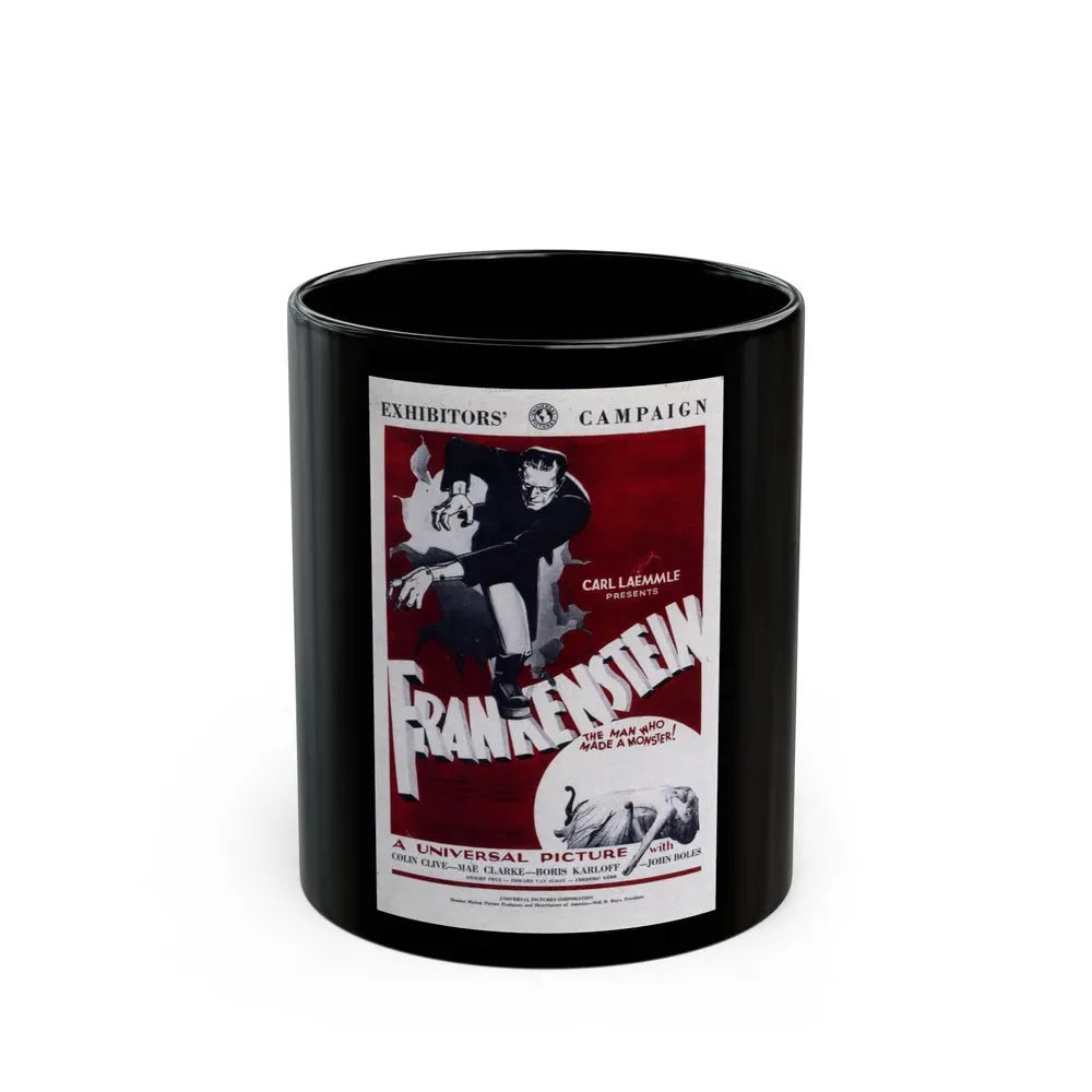 FRANKENSTEIN (2) 1931 Movie Poster - Black Coffee Mug 11oz - Go Mug Yourself