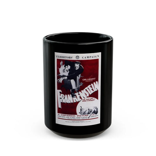 FRANKENSTEIN (2) 1931 Movie Poster - Black Coffee Mug-15oz-Go Mug Yourself