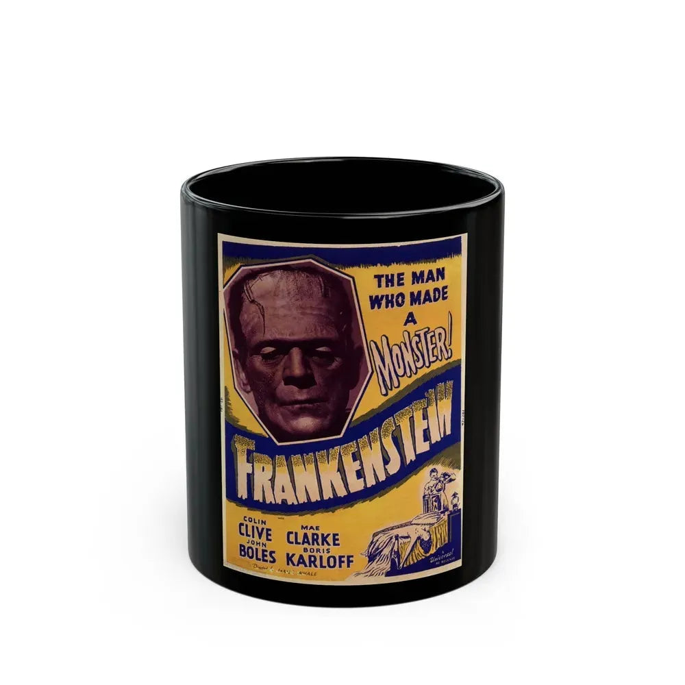 FRANKENSTEIN (3) 1931 Movie Poster - Black Coffee Mug 11oz - Go Mug Yourself