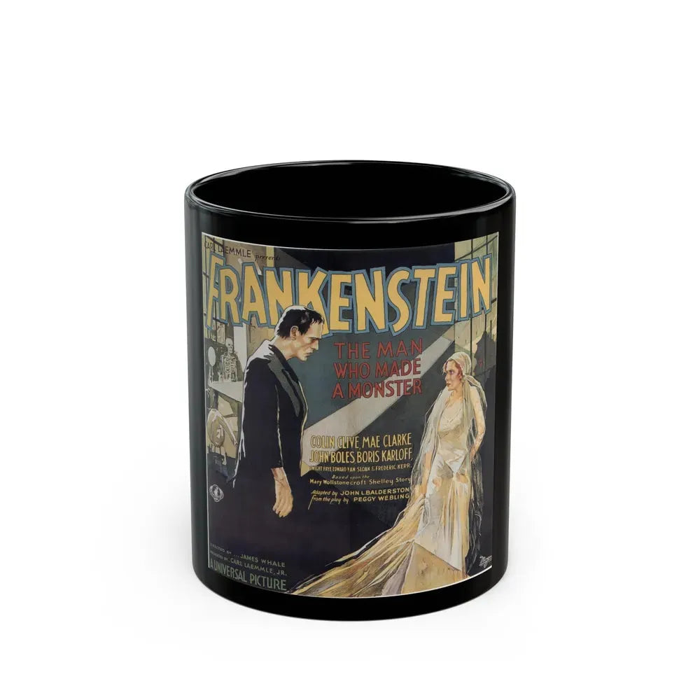 FRANKENSTEIN (4) 1931 Movie Poster - Black Coffee Mug 11oz - Go Mug Yourself