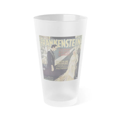 FRANKENSTEIN (4) 1931 Movie Poster - Frosted Pint Glass 16oz-16oz-Frosted-Go Mug Yourself