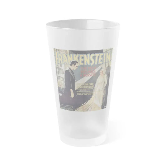 FRANKENSTEIN (4) 1931 Movie Poster - Frosted Pint Glass 16oz 16oz Frosted - Go Mug Yourself