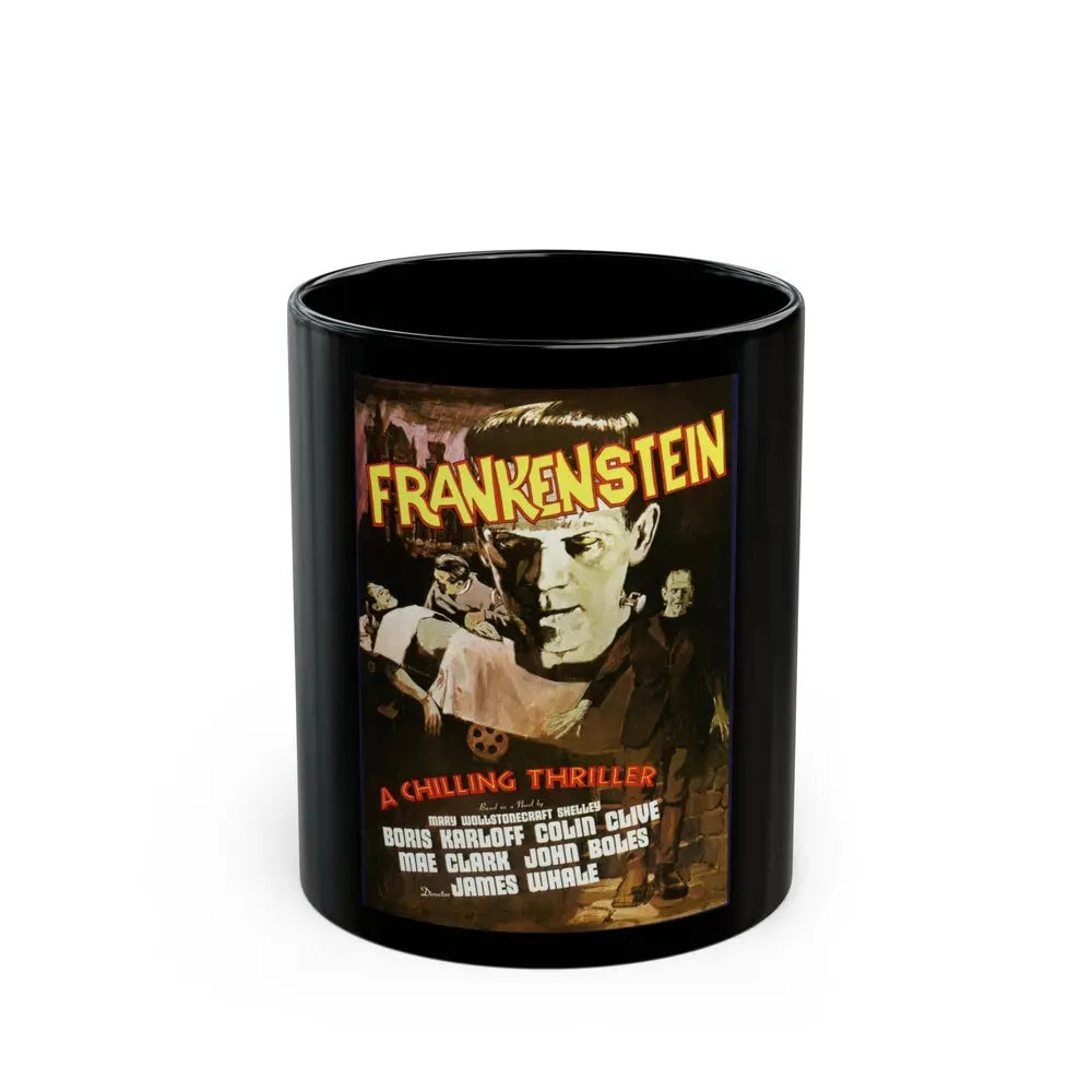 FRANKENSTEIN (5) 1931 Movie Poster - Black Coffee Mug 11oz - Go Mug Yourself
